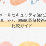 【メールセキュリティ強化】DKIM、SPF、DMARC認証技術の比較ガイド